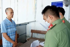 Đối tượng Lê Ngọc Thành. (Ảnh: Công Mạo/TTXVN)