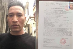 Đối tượng trốn lệnh truy nã Nguyễn Văn Trung đã bị bắt. (Nguồn: Báo Lao động)