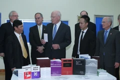 Chủ tịch Thường trực Thượng viện Mỹ Patrick Leahy trong chuyến thăm Việt Nam. (Nguồn:Phương Hoa/TTXVN)