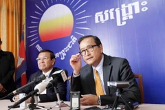 Thủ lĩnh đối lập Sam Rainsy bị cáo buộc xúc phạm Quốc vương Norodom Sihamoni. (Nguồn:THX/ TTXVN)
