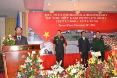 Kỷ niệm 70 thành lập Quân đội Nhân dân VN tại Lào và Campuchia