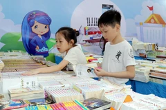 Ngày sách tỉnh Nam Định năm 2019. (Ảnh: Nguyễn Lành/TTXVN)