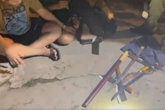 Hung khí nhóm của T. mang theo. (Ảnh cắt từ video)