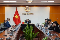 Bộ trưởng Bộ Công Thương Nguyễn Hồng Diên dẫn đầu đoàn đại biểu tham dự cuộc họp. (Nguồn: Bộ Công Thương)