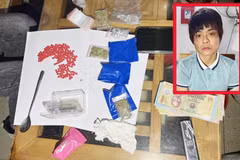 Chung Thị Yến (biệt danh Yến Nội) và các tang vật liên quan.