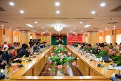 Quang cảnh buổi họp báo. (Ảnh: TTXVN phát)