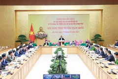 Phiên họp lần thứ 5 của Ủy ban Quốc gia về chuyển đổi số. (Ảnh: Dương Giang/TTXVN)