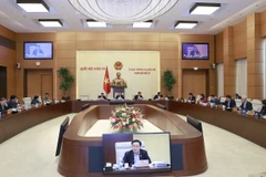 Chủ tịch Quốc hội Vương Đình Huệ phát biểu. (Ảnh: Doãn Tấn/TTXVN)