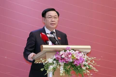 Chủ tịch Quốc hội Vương Đình Huệ phát biểu. (Ảnh: Doãn Tấn/TTXVN)