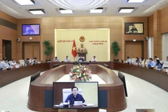 Chủ tịch Quốc hội Vương Đình Huệ phát biểu. (Ảnh: Doãn Tấn/TTXVN)