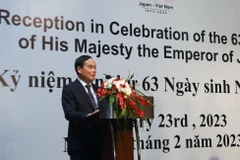 Phó Thủ tướng Trần Lưu Quang phát biểu chúc mừng. (Ảnh: TTXVN)