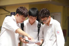 Thí sinh Hà Nội dự thi tốt nghiệp Trung học Phổ thông. (Ảnh: Hoài Nam/Vietnam+)