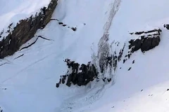 Lở tuyết trên dãy núi Alps. (Nguồn: AFP)