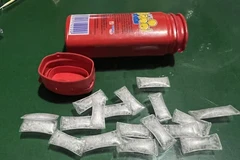 Tang vật ma túy do đối tượng Nguyễn Hữu Nam tàng trữ, vận chuyển trái phép.