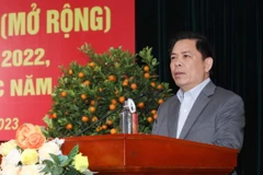 Ông Nguyễn Văn Thể, Ủy viên Trung ương Đảng, Bí thư Đảng ủy Khối các cơ quan Trung ương phát biểu tại hội nghị. (Ảnh: Phương Hoa/TTXVN)