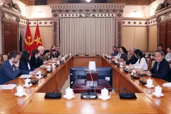 Quang cảnh buổi tiếp. (Ảnh: Xuân Khu/TTXVN)