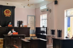 Quang cảnh phiên tòa. (Ảnh: Tuấn Kiệt/TTXVN)