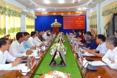 Quang cảnh hội đàm. (Ảnh: Khoa Chương/TTXVN)