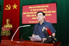 Chủ tịch Quốc hội Vương Đình Huệ phát biểu. (Ảnh: Doãn Tấn/TTXVN)