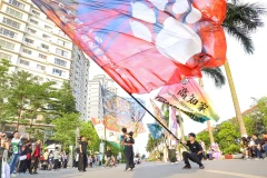 Yosakoi là điệu múa nổi tiếng của người Nhật Bản. (Ảnh: Tuấn Đức/TTXVN)