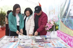 Hội báo Xuân Quý Mão 2023 tại Điện Biên. (Ảnh: Xuân Tư/TTXVN)