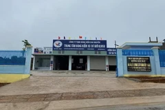 Trung tâm Đăng kiểm 81-05D tại Gia Lai. (Ảnh: TTXVN phát)