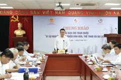 Hội đồng Chung khảo thực hiện công tác xét Giải. (Nguồn: Văn hóa)