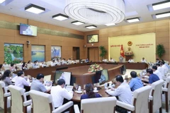 Quang cảnh phiên họp của Ủy ban Thường vụ Quốc hội. (Ảnh: Doãn Tấn/TTXVN)