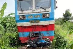 Hiện trường vụ tai nạn. (Nguồn: FB Đường sắt Việt Nam-Hành trình vạn dặm)