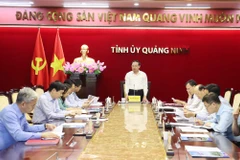 Hội nghị Ban Thường vụ Tỉnh ủy Quảng Ninh về công tác cán bộ. (Nguồn: Tỉnh ủy Quảng Ninh)