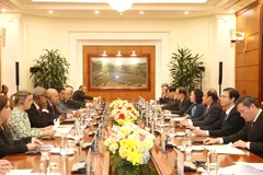 Quang cảnh hội đàm. (Ảnh: Phương Hoa/TTXVN)