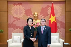 Phó Chủ tịch Quốc hội Nguyễn Đức Hải và Đại sứ Hàn Quốc Oh Youngju. (Nguồn: Cổng Thông tin điện tử Quốc hội Việt Nam)