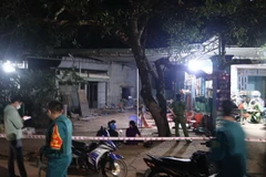 Hiện trường vụ án. (Ảnh: Đậu Tất Thành/TTXVN)