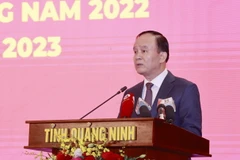 Phó Bí thư Thành ủy, Chủ tịch HĐND thành phố Hà Nội Nguyễn Ngọc Tuấn phát biểu. (Ảnh: Doãn Tấn/TTXVN)