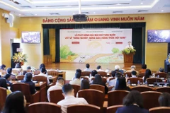 Lễ phát động 'Giải báo chí toàn quốc viết về nông nghiệp, nông dân, nông thôn Việt Nam.' (Nguồn: Dân Việt)