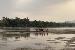 Khu vực em Kpă H’Tiếp, 12 tuổi, trú buôn Bluk, xã Phú Cần, huyện Krông Pa, tỉnh Gia Lai bị đuối nước. (Ảnh: TTXVN phát)
