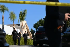 Cảnh sát tại hiện trường vụ tấn công. (Nguồn: AFP)