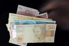 Đồng Real của Brazil tại Rio de Janeiro. (Ảnh: AFP/TTXVN)