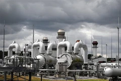 Trạm trung chuyển khí đốt tại Werne, miền Tây nước Đức. (Ảnh: AFP/TTXVN)