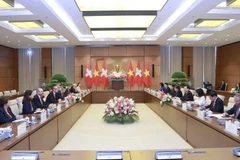 Quang cảnh hội đàm. (Ảnh: Doãn Tấn/TTXVN)