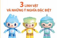 Ba linh vật của ASIAD 19 và những ý nghĩa đặc biệt.