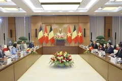 Quang cảnh hội đàm. (Ảnh: Doãn Tấn/TTXVN)