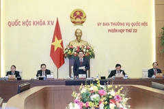 Chủ tịch Quốc hội Vương Đình Huệ phát biểu khai mạc. (Ảnh: Doãn Tấn/TTXVN)