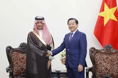 Phó Thủ tướng Lê Minh Khái tiếp Bộ trưởng Du lịch Saudi Arabia, ông Ahmed bin Aqeel-Khateeb. (Ảnh: An Đăng/TTXVN)