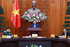 Thủ tướng Phạm Minh Chính, Trưởng Ban Chỉ đạo chủ trì phiên họp. (Ảnh: Dương Giang/TTXVN)