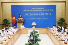 Thủ tướng Phạm Minh Chính, Trưởng Ban Chỉ đạo chủ trì phiên họp lần thứ 4 của Ban Chỉ đạo Quốc gia triển khai thực hiện cam kết của Việt Nam tại Hội nghị lần thứ 26 Các bên tham gia Công ước khung của Liên hợp quốc về Biến đổi Khí hậu.