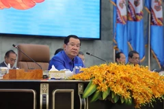 Chủ tịch Đảng Nhân dân Campuchia Hun Sen. (Ảnh: AKP/TTXVN phát)