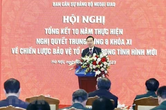 Chủ tịch nước Võ Văn Thưởng phát biểu chỉ đạo. (Ảnh: Thống Nhất/TTXVN)