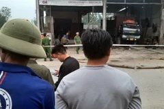 Hiện trường vụ nổ. (Ảnh: TTXVN phát)