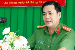 Nguyên Trưởng Công an thành phố Châu Đốc Hà Minh Đấu. (Ảnh: Công an An Giang)